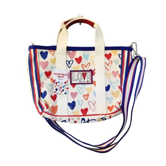 Red White And You Mini Tote - Size 10 x 9 x 3 - Picture 2 of 6